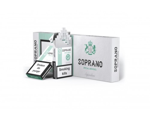 Сигареты Soprano Menthol Superslims (Сопрано Ментол Суперслимс) оптом